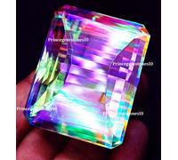 Smeraldo Forma Mystic Quarzo Certificato Loose Gemma 330 + KT Con Omaggio