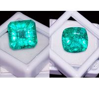 Smeraldo Naturale Misto Forma Loose Gemma 8 A 10 KT 2 Pezzi Certificato ~EE033