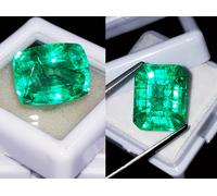 Smeraldo Naturale Tra 8 A 10 Cts 2 Pezzi Certificato Loose Gemma ~EE002