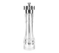 Smericante di sale, mulino al pepe, strumento aromatizzato, design trasparente trasparente affidabile, shaker portatile secco per mare grossolano, accessorio da cucina per spezie fresche, tras