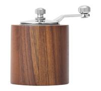Smericio di pepe manuale con manico a manovella | Mulino di spezie in legno regolabile per cucina | Smericante portatile per sale, sesamo, cumino, chicchi di caffè, condimento di erbe, nucleo in accia