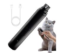 Smericio per unghie elettrico per animali - Flippers per unghie a LED Cordless & Quiet | Forniture di toelettatura per gatti professionisti, trimmer per unghie sicuro per piccoli animali, cuccioli, ga
