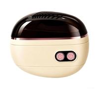 Smerigliatore Unghie Elettrico Portatile con Contenitore(Beige) | Luce LED integrata, taglio per preciso al buio, 400mAh, ricarica Type-C, design ergonomico