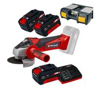 Smerigliatrice a batteria 3x Batterie 4Ah 18V Einhell PCX + Valigetta OMAGGIO