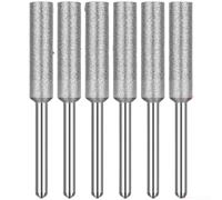 Smerigliatrice a catena per motosega, 4,0 mm/4,8 mm/5,5 mm, testa diamantata per motoseghe elettriche, affilatura di precisione, lunga durata, resistenza all'usura, fai da te, utenti e giardinieri (O)