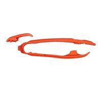 Pattino + fascia forcellone scorri catena UFO KTM SX 125 250 300 2T 2023 Arancio