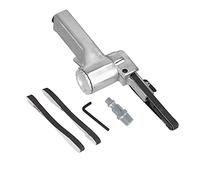 Smerigliatrice a cinghia pneumatica, mini macchina per levigatura con carta vetrata 10x330 mm, strumento di lucidatura e smerigliatura ad angolo regolabile per legno, metallo e pla (Stile americano)