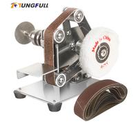 Smerigliatrice a nastro Levigatrice elettrica fai-da-te Lucidatrice Mini macchina multifunzione Levigatrice a nastro Levigatrice per bordi Affilatrice per bordi
