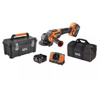 SMERIGLIATRICE Angolare 115mm Brushless 18V AEG DMS BEWS18-115BLPX2 + KIT 5Ah