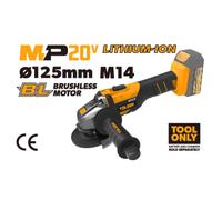 SMERIGLIATRICE ANGOLARE 20V BRUSHLESS SERIE MP20V TOLSEN