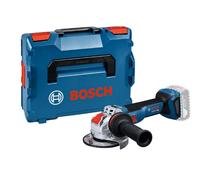 Bosch Professional 18V System Smerigliatrice angolare a batteria con X-LOCK GWX 18V-11 S (incl. impugnatura supplementare Vibration Control, cuffia di protezione, L-BOXX 136)