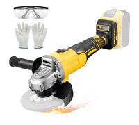 Smerigliatrice Angolare a Batteria Compatibile con DeWalt Batteria 20V, 10000RPM, Diametro del Disco 125mm, Motore Brushless Utensile per Rettifica Elettrica per Smerigliare, Tagliare e Lucidare