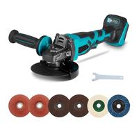 Smerigliatrice Angolare a Batteria Compatibile con Makita 18V Batteria, 10000RPM, Diametro del Disco 125mm, Motore Brushless Utensile per Rettifica Elettrica per Smerigliare, Tagliare e Lucidare