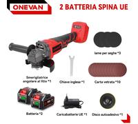 Smerigliatrice Angolare a Batteria Flex 3000W Motore Brushless 125mm Dischi