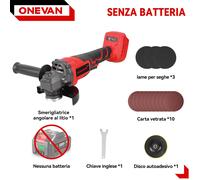 Smerigliatrice Angolare a Batteria Flex 3000W Motore Brushless 125mm Dischi