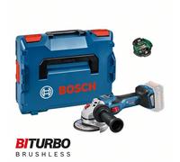Smerigliatrice Angolare a Batteria GWS 18V-15 SC Bosch Professional BITURBO cod.