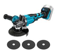 Smerigliatrice angolare a batteria Makita 18 V, smerigliatrice senza fili con motore brushless, diametro 125 mm, 3 velocità di regolazione, per taglio, lucidatura, levigatura (senza batteria)
