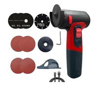 Smerigliatrice angolare a batteria Mini levigatrice Lucidatrice a batteria al litio ricaricabile USB Rettifica Taglio Utensili elettrici fai-da-te(Rot)