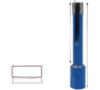 Smerigliatrice angolare a gambo lungo da 6 mm impregnata di smeraldo (C) | Design a stelo lungo, raggiunge superfici profonde, particelle di smeriglio, taglia marmo per granito, per filettatura m10