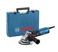 Bosch Professional Smerigliatrice angolare GWS 14-125 S (1400 Watt, impugn. suppl,cuffia di prot,cuffia di prot.antitaglio con clip,chiave a due perni,flangia di mont,dado di serr, valigetta)