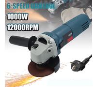 Smerigliatrice angolare elettrica 1000W Rettificatrice con filo 220V 6 velocità 125MM Rettifica elettrica Taglio Lucidatura Utensile elettrico