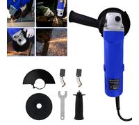 Smerigliatrice angolare elettrica con filo da 2000 W Disco da 115 mm per taglio resistente, con protezione ruota, per metallo, taglio e molatura di piastrelle