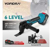 Smerigliatrice angolare elettrica multifunzionale con 2batteria&22Accessori