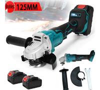 Smerigliatrice angolare elettrica senza spazzole da 125MM a velocità variabile per utensile elettrico per la lavorazione del legno della smerigliatrice a batteria Makita 18V No Battery