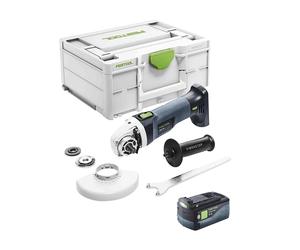 Smerigliatrice Angolare FESTOOL AGC 18-125 EB-Basic (1 x 5,0 Ah + Systainer SYS3 M 187)