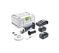 Smerigliatrice Angolare FESTOOL AGC 18-125 EBI-Plus (2 x 5,0 Ah + TCL6 + SYS3 M