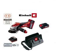 Smerigliatrice angolare/Flex 115mm a batteria 18V Lion 2,5 Ah + 4,0 Ah con borsa