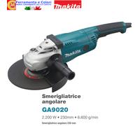 Smerigliatrice Angolare MAKITA Elettrica 2200W FLEX Disco 230mm Sistema AVT