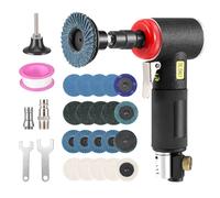 Smerigliatrice Angolare Pneumatica a 90 Gradi, Mini Macchina Professionale per Incisione, Set 1/4 ad Alta Velocità Utensile Pneumatico per Levigatura e Lucidatura