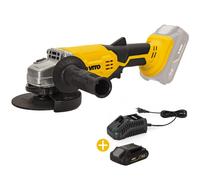 Smerigliatrice Angolare senza Fili 115mm 20V + Batteria Litio 4AH + Caricatore R