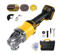 Smerigliatrice angolare senza fili per Dewalt 18 V/20 V, smerigliatrice angolare senza spazzole da 10000 giri/min, per ruote da 125 mm, 3 velocità variabili per smerigliatura, taglio e lucidatura