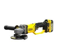 Stanley Mini-smerigliatrice SFMCG400M2K-QW V20 Li-Ion 18V 2 batterie 4Ah, caricab. 2A e custodia