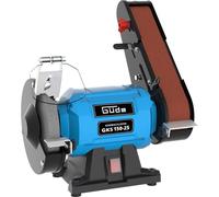 Güde Smerigliatrice combinata GKS 150-25 (250 W, 2980 1/min, motore a condensatore, base stabile della macchina, dispositivo di protezione scintille regolabile, disco abrasivo fine Ø 150 mm 36 K,