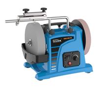 Güde 55247 GNS 200 VS Smerigliatrice a umido (230 V, 120 W, 200 mm, disco abrasivo a secco e a umido), blu, 45,5 x 28 x 37 cm
