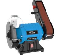 Güde Smerigliatrice combinata GKS 150-25 (250 W, 2980 1/min, motore a condensatore, base stabile della macchina, dispositivo di protezione scintille regolabile, disco abrasivo fine Ø 150 mm 36 K,