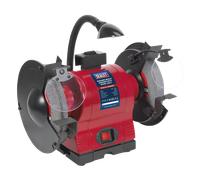 Smerigliatrice da Banco Ø200mm Con Lavoro Luce 550W/230V - Sealey BG200WL Nuovo