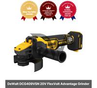 Smerigliatrice DeWalt DCG409VSN 20V Max 5" Brushless FlexVolt Advantage solo ...