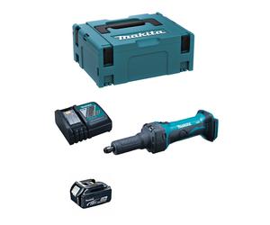 Smerigliatrice Diritta MAKITA DGD800RTJ1 (1 x 5,0 Ah + DC18RC + MAKPAC 2)