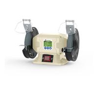 SMERIGLIATRICE DOPPIA MOLA DA BANCO LEVIGATRICE 250W 2 DISCHI Ø150mm COMPA