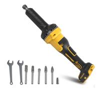 Smerigliatrice dritta senza fili compatibile con batteria Dewalt 18V/20V, 24000RPM Brushless Power Die Grinder con trapano da 6 mm per smerigliatura, lucidatura sbavatura (solo strumento)