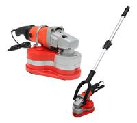 Smerigliatrice e levigatrice per calcestruzzo a 3 teste, kit da 2800 W per pavimenti a parete con 3 ruote diamantate, per lucidatrice per roccia/pietra/granito, attacco sottovuoto per cemento, marmo