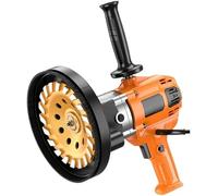 Smerigliatrice e Lucidatrice Industriale Calcestruzzo 4980W, Multifunzione per Blocchi Cemento e Pialla Murale con velocità Variabile 0-6600 RPM e Disco 180mm per Professionisti e Fai da Te