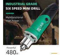 Smerigliatrice elettrica 480W 110V 220V Palmare Carver Lucidatore Foratore Mini Trapano Lavorazione dei metalli Set di utensili rotanti per la lavorazione del legno