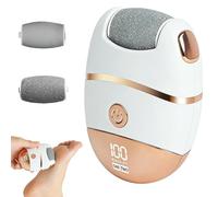 Smerigliatrice Elettrica Bianca - Porta USB Tipo C Ricaricabile Display Digitale ABS, Pedicure Professionale | Benessere Portatile Per Suole E Morbide