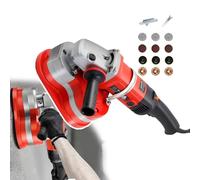 Smerigliatrice elettrica per calcestruzzo, 3000 W, con 3 teste, 4 dischi abrasivi, 2800 giri/min, regolazione 6 velocità per levigatura senza cuciture