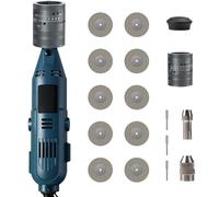 Smerigliatrice elettrodi da 260 W per saldatura TIG, set di affilatura elettrodi in tungsteno per saldatura, 6 misure, 8 angoli, smerigliatrice TIG con blocco abrasivo piatto, 10 ruote diamantate, 3